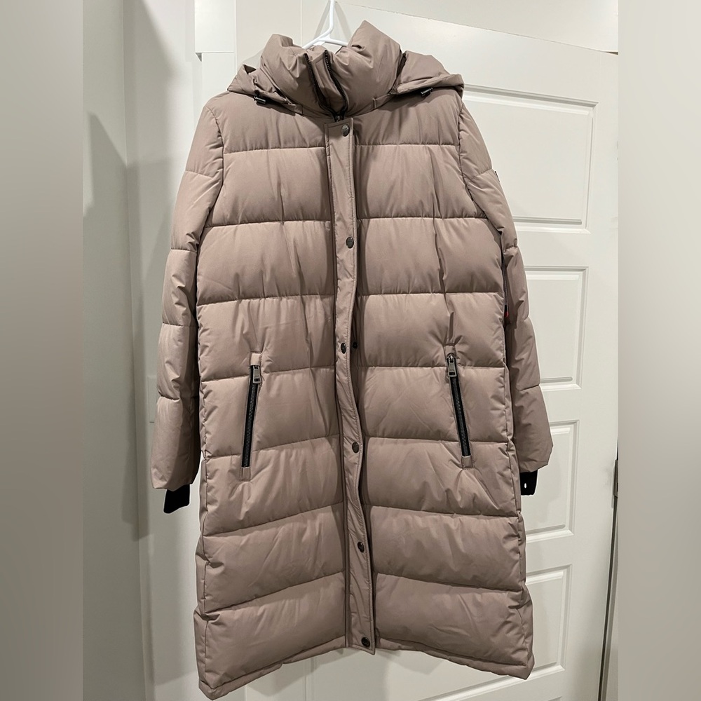 DKNY Beige Puffer Jacket